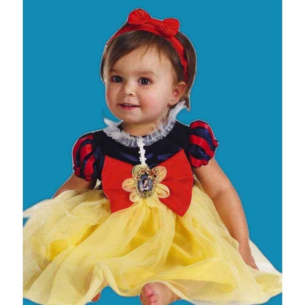 NWT Disney Snow White Toddler Costume Dress Headband 3T 4T Disguise